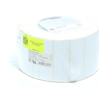 Polyester Etiketten, weiß eine Rolle 3000STK  Neu OVP